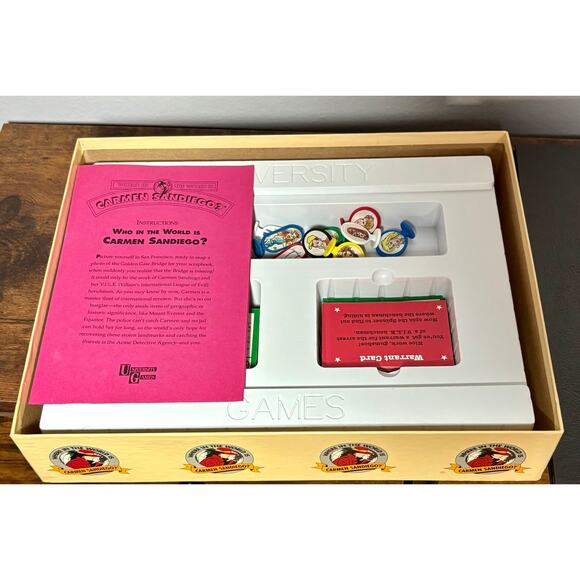 Vintage 1992 Where In the World Is Carmen San Diego? Geography Board Game- CIB - Picture 8 of 10